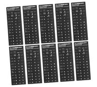 FUNNETOYU 10 pezzi Adesivi Tastiera Italiana in Nero Opaco con Lettere Bianche Stickers Layout Facili da Applicare e Rimuovere Protezione Tastiera per Studenti e Laptop Standard