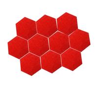 FUNNETOYU 10 Pezzi Pannelli Fonoassorbenti Esagonali Isolanti Acustici Morbidi per Ufficio Scuola e Asilo Bacheca Messaggi Decorativa e Protettiva per