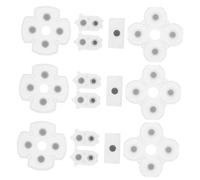 FUNNETOYU 10 Set Maneggiare La Colla Conduttiva Ricambio del Controller Pulsantiera Riparare Ricambio Cuscinetto in Silicone Conduttivo Gel Silice Bianca