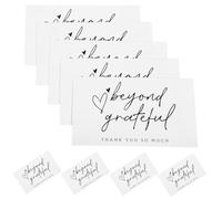 FUNNETOYU 100 Pezzi Biglietti Ringraziamento per Piccole Imprese con Design Ed Elegante per Negozi Online Boutique Spa e Pasticcerie Personalizzabili con Scrivibile