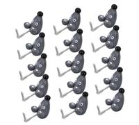 FUNNETOYU 15 Pezzi Mini Topi in Legno Naturale con Coda Flessibile in Ferro Giocattoli Spaventosi per Decorazioni Halloween Modelli Realistici di Topini per Giochi di Ruolo e Prank