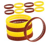 FUNNETOYU 16pezzi Sportivo in Silicone Design Sanscrito Artistico Flessibile e Confortevole Per Squadre e Vacanze Adatta Diverse Resistente All Usura Per Quotidiano e