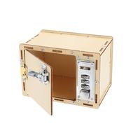 FUNNETOYU 1Set Educativo Legno per Lockbox da Te per Sviluppare Capacità Logiche e Materiale e Design Sicuro per Anni