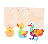 FUNNETOYU 1set Puzzle Educativo Di Crescita Degli Animali Gioco Cognitivo Per Riconoscimento Di Animali Sviluppo Della Creatività e Immaginazione Giocattolo Didattico Per Genitori e Figli