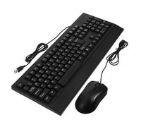 FUNNETOYU 1set Tastiera e Mouse Usb Design Resistente e Facile Usare Poggiapolsi Comfort e Stabilità