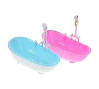 FUNNETOYU 2 Mini Vasche da Bagno in Plastica per Bevande Tazze con Tema Milkshake e Design Elegante e Divertente per Tavole Raffinate Capacità Resistente e Facile da