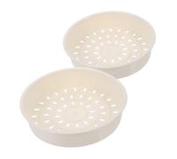 FUNNETOYU 2 pezzi Cestini per Cottura Vapore e Cestino in Materiale Resistente e Facile da Pulire per Pentole e Cuociriso per Verdure Pesce Carne e Tofu