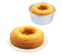 FUNNETOYU 2 pezzi Stampo per Torte Mini Rotondo Alluminio Leggero Design con Rimovibile Antiaderente e Facile da Sformare per e Dolci per Torte e Individuali