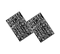 FUNNETOYU 2 set Stencil Riutilizzabili PP con Alfabeti e Traforati per Progetti DIY Creativi su per Scrapbooking e Decorazioni Artigianali