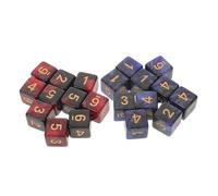 FUNNETOYU 20 Dadi da Gioco Rpg in Acrilico Resistente Multicolore con Effetto Shimmer Numerati per Giochi da Tavolo Feste ed Educazione