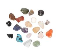 FUNNETOYU 20 pezzi Pietre Lucidate Naturali con Scatola Gemme Tumble e Minerali per Campioni di Rocce per Educazione Geografica e Decorazione Domestica