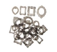 FUNNETOYU 24 Miniature Vintage Picture Frames Baroque Style Small Resin Frames For Dollhouse Accessories And Creative DIY Decorations