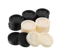 FUNNETOYU 24 pezzi Gioco Scacchi in Plastica Rotondi Accessori Sostituzione Pedine Scacchiera Leggeri e Compatti per Viaggi e Attività Outdoor Facili da Trasportare e Usare per Tutte le Età