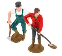 FUNNETOYU 2pezzi Statuette Contadini Maschi e Femmine Gioco Ruolo Figurine Contadini Simulate Per Decorazione Da Esposizione Per Interni