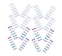 FUNNETOYU 3 fogli Etichette Indice Autoadesive per Libri Segnapagina Scrivibile in Dimensioni Grandi Medie Piccole Adatte per Lettura Veloce e Note Facili da Attaccare e Rimuovere senza