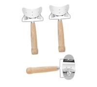 FUNNETOYU 3 Pezzi Cutter Stampo per Sfoglie Ravioli Acciaio Inossidabile con Tagliapasta Compatto per Preparazione Dumpling e Tortellini Utensile per Cucina