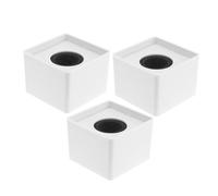 FUNNETOYU 3 Pezzi Microphone Logo Flags Square Cube Portable Mic Station Compatible With Various Microphones For Interviews And Public Speaking