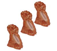 FUNNETOYU 3 pezzi Modelli Costole di Carne Artificiale in PVC Alta Simulazione per Decorazione Cucina Vetrine e Giochi di Ruolo