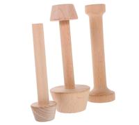 FUNNETOYU 3 pezzi Stampi in Legno per Tartellette con Design Tamper per Pasta Frolla e Stampi per Crostate Utensili da Forno Resistenti e Riutilizzabili per Preparazione Dolci Medie e