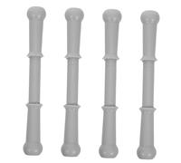 FUNNETOYU 4 Maniglia Del Cavallo a Dondolo Accessori Per Essenziale Equitazione Equestre Parti Animali a Dondolo Sostituto Della Manopola a Mano Grigio Chiaro Plastica
