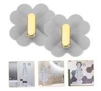 FUNNETOYU 4 Pezzi Ganci Adesivi da Parete Ganci Resistenti per Bagno Adesivo Forte per Superfici Lisce come e Piastrelle Portasciugamani e Accessori Leggeri