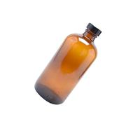 FUNNETOYU 4 Pezzi marrone bottiglie da farmacista etichette barattoli ermetico contenitori per sigillare il vasetto al