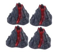 FUNNETOYU 4 Pezzi Paesaggio vulcanico simulato attività scientifica sul Forniture per feste sulla scienza del piccole decorazioni vulcaniche modelli didattici