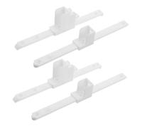 FUNNETOYU 4 Pezzi Sollevatore Sponda Letto Staffe Del Telaio Del Letto Ferramenta Per Sponde Staffa Connettore Per Mobili White