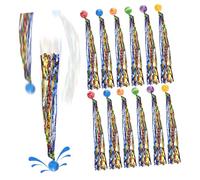 FUNNETOYU 40 Pezzi Palline Rimbalzanti Colorate con Code per Feste Compleanno Giocattoli in Plastica per Borse Regalo Kit Palline Rimbalzine da Divertimento e Coordinazione Mano Occhio