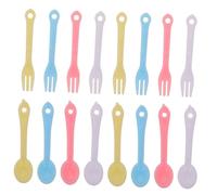 FUNNETOYU 40 Set Mini Posate Accessori Per La Casa Delle Posate in Miniatura Cose in Miniatura Mini Accessori Plastica Riutilizzabile