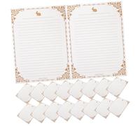 FUNNETOYU 50 Fogli Carta Vintage Carta Pergamena Spessa con Righe Bianche per Scrittura e Design Retrò Elegante Superficie Liscia per Penne e Marcatori