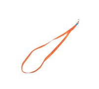 FUNNETOYU 50 pezzi Badge Laccetto Collo Piatto Arancione con Clip Facile Usare per Id Cartellini Scuola e Ufficio