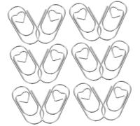 FUNNETOYU 50 pezzi Graffette Metallo Piccole Clip Creative per Carta e Segnalibri Fermagli Resistenti per Ufficio Scuola e Scrivania Decorazioni Versatili e Pratiche