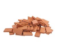 FUNNETOYU 50pezzi Mini Mattoncini Simulazione Per Modellismo Diy Mattoncini Miniature Per Paesaggi e Architettura Scala Accessori Pratici Per Creazioni Artigianali e Decorazioni Da Giardino