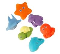 FUNNETOYU 6 Giocattoli da Bagno per Set Animali Cartoon Galleggianti con Cambiamento per Bagnetto Giocattoli Acquatici per Divertimento e Piscina