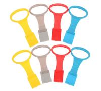 FUNNETOYU 8 Pezzi Pull Up Rings With Detachable Buckle Playpen And Cot Hanging Handles For Standing Support And Walking Training