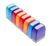 FUNNETOYU 8 Pezzi Timbri Colorati per Insegnanti Materiali Sicuri per Scuola e Homeschool Timbri Valutazione e Ricompensa per Feedback Creativi in Classe