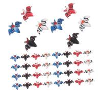 FUNNETOYU 80 Cartoon Flat Back Micro Figurines For Dollhouse Diy Crafts Spooky Party And Year Round Decorations