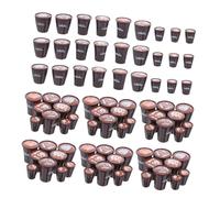 FUNNETOYU 90 Mini Tazze da Caffè in Resina per Casa delle Bambole Design Giapponese con Latte Art Set Miniature Resistenti per Progetti DIY e Decorazioni Micro Paesaggio