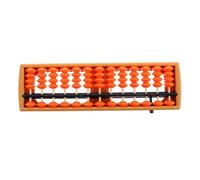 FUNNETOYU Abaco Aritmetico per Studenti Cifre Arancione in ABS Strumento Educativo Tradizionale per Imparare Contare e Calcolare per Scuola Primaria e Asilo