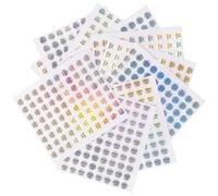FUNNETOYU Adesivi Qc Passato Etichette Autoadesive in Pvc Resistenti allo Sbiadimento 2400 Pezzi per Magazzino e Fai da Te