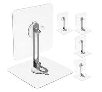 FUNNETOYU Ancoraggi Antiribaltamento senza Foratura per Mobili Cinghie di Sicurezza in Metallo Inossidabile per Cassettiere Armadi Librerie TV Stand e Guardaroba Kit da 5 Set Adatti alla Protezione
