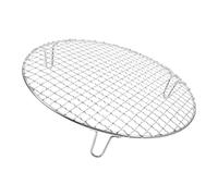 FUNNETOYU Barbecue Tonda in Acciaio Inossidabile con Piedini Rete per Cottura e Raffreddamento per Barbecue Coreano e Grigliate Outdoor Piccole