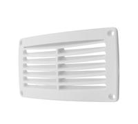 FUNNETOYU Bocchetta Aerazione Marina per Barca, Griglia di Ventilazione a Lamelle, ABS, Bianco, per Vascello e Camper, Massimizza Flusso d'Aria, Installazione Semplice