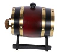 FUNNETOYU Botte Massello per Vino Rubinetto Dispenser Vintage Bar e Feste per Conservazione e Invecchiamento Whiskey