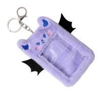 FUNNETOYU Carte Id Peluche con Demone Custodia Protettiva per Studenti e Impiegati Portacarte Resistente e Leggero