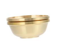 FUNNETOYU Ciotola Offerta Acqua in Rame Grande Resistente e Liscia per Uso Domestico e Tempio Buddista Anti Facile da Pulire