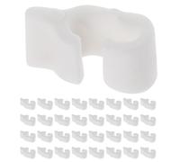 FUNNETOYU Connettori in plastica per pannello griglia 48 pezzi - montaggio rapido per armadi modulari e recinzioni per piccoli animali, bianco