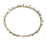FUNNETOYU Corona di Spine Dorata in Metallo per Donna Unisex Design Distintivo e Stile Raffinato per Eventi a Tema e Cerimonie