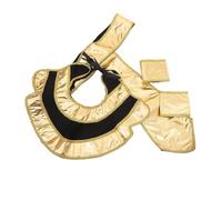 FUNNETOYU Costume Re Pharaoh Egiziano Completo con Cintura Collare e Polsini per Uomo Accessori Autentici per Halloween Cosplay e Feste Tema